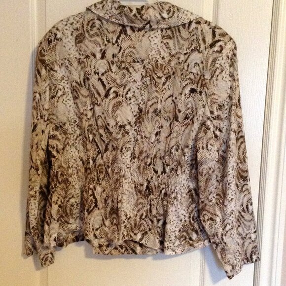 Laura Plus Petites Women's Animal Snakeskin Print Jacket Blazer Size 20 - Picture 4 of 8